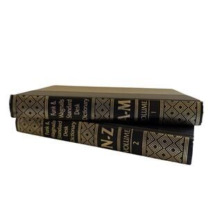 Funk & Wagnalls Standard Desk Dictionary 1986 Volume 1 A-M & 2 N-Z Vintage Gift